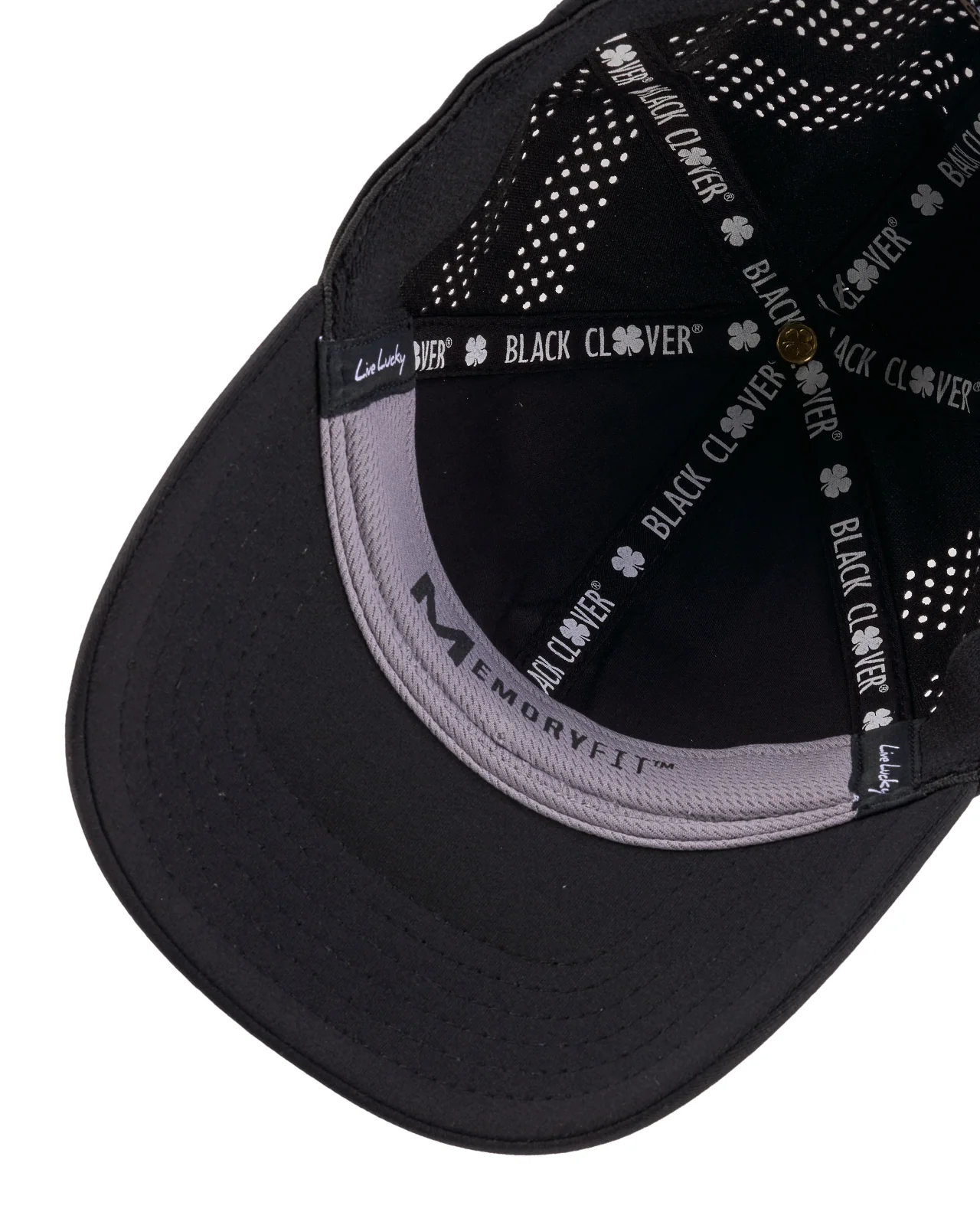 Lucky Heather Laser 2 Black Memory Fit Hat 6 Lucky Heather Laser 2 Black Memory Fit Hat
