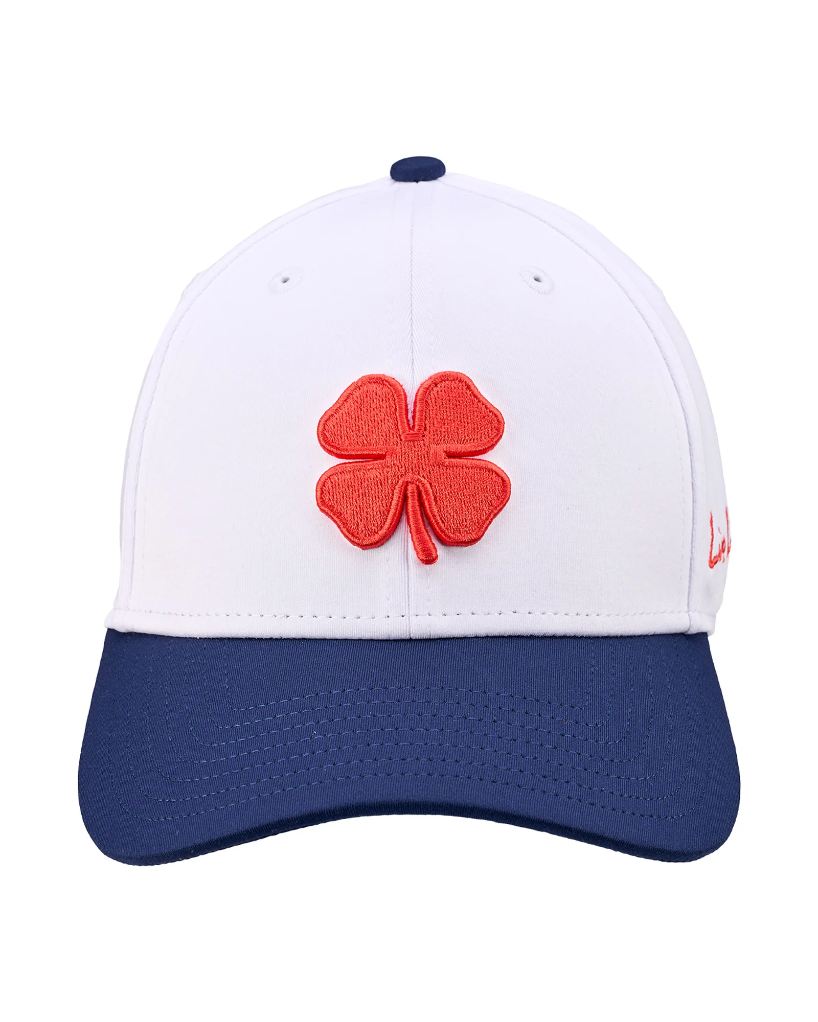Premium Clover 173 White Fitted Performance Hat 3 Premium Clover 173 White Fitted Performance Hat