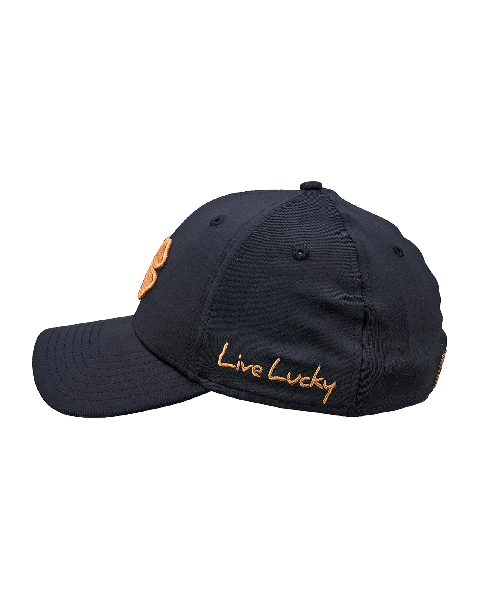 Premium Clover 182 Black Fitted Performance Hat 5 Premium Clover 182 Black Fitted Performance Hat