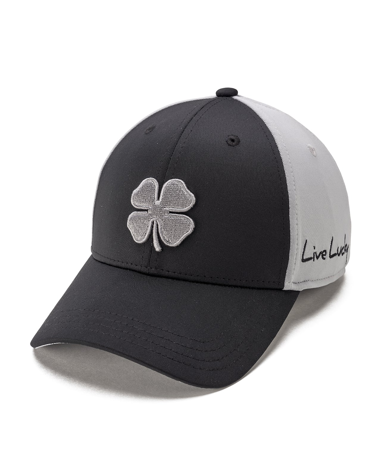 Premium Clover 180 Black Fitted Performance Hat