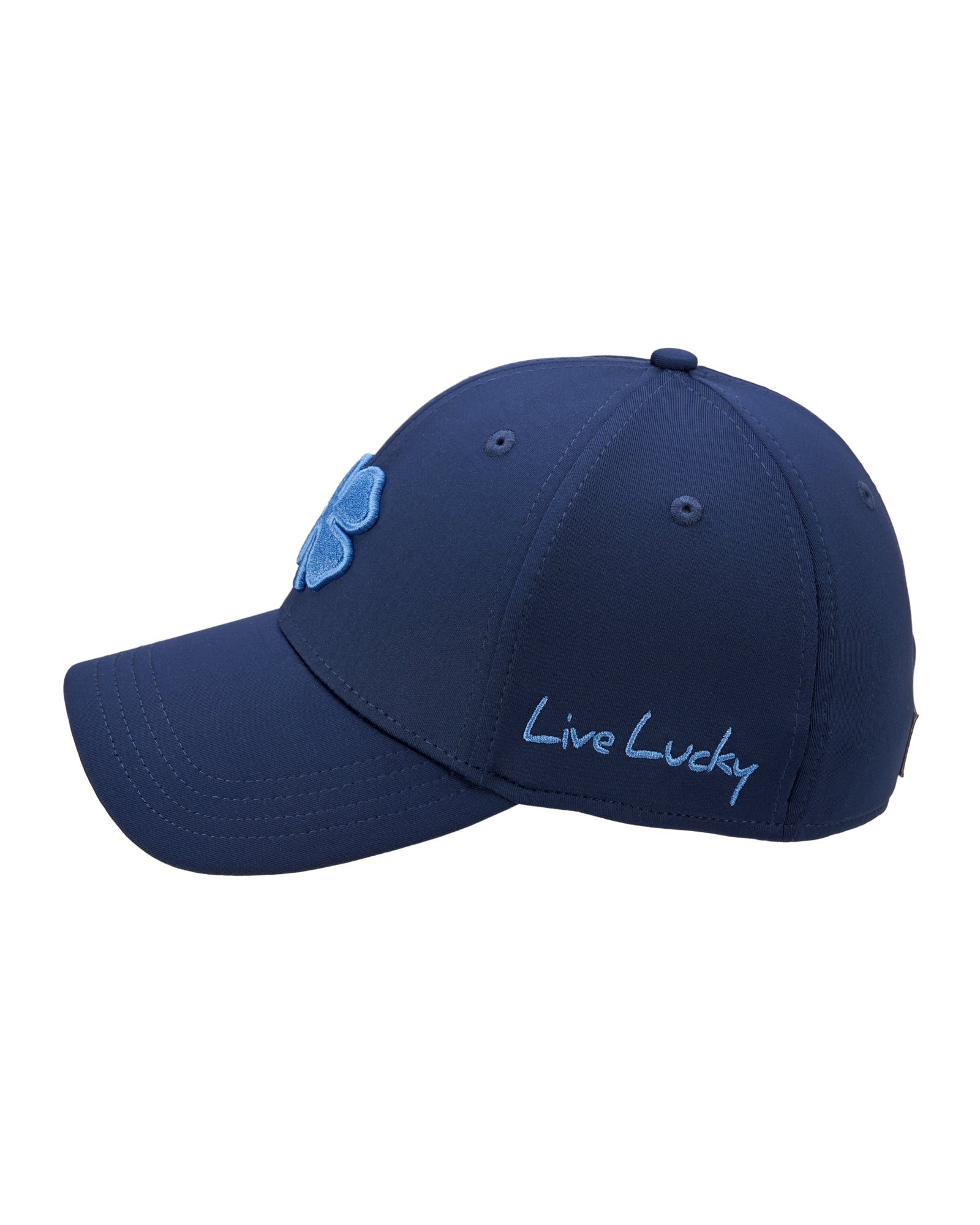 Premium Clover 161 Blue Fitted Performance Hat 4 Premium Clover 161 Blue Fitted Performance Hat