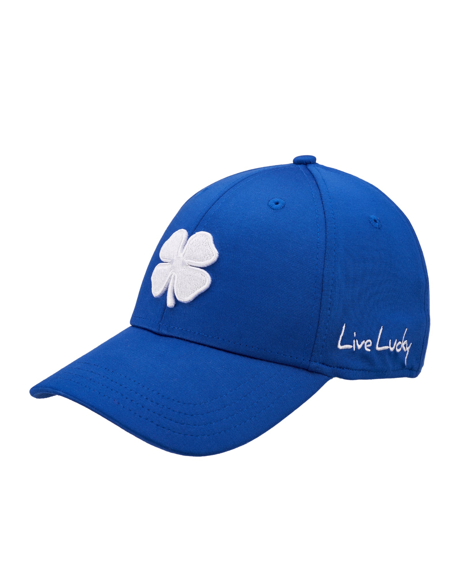 Premium Clover 154 Blue Fitted Performance Hat 4 Premium Clover 154 Blue Fitted Performance Hat