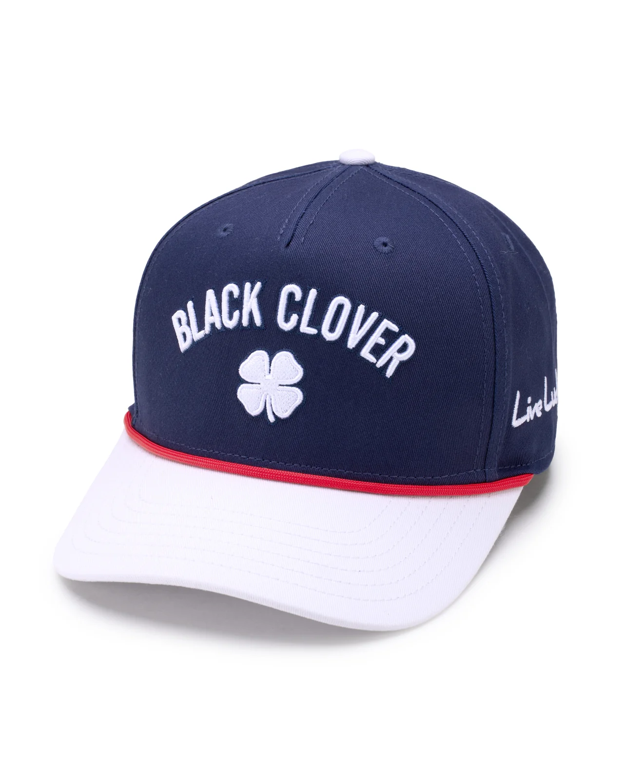 Timeless 5 - White and Navy Clover Hat