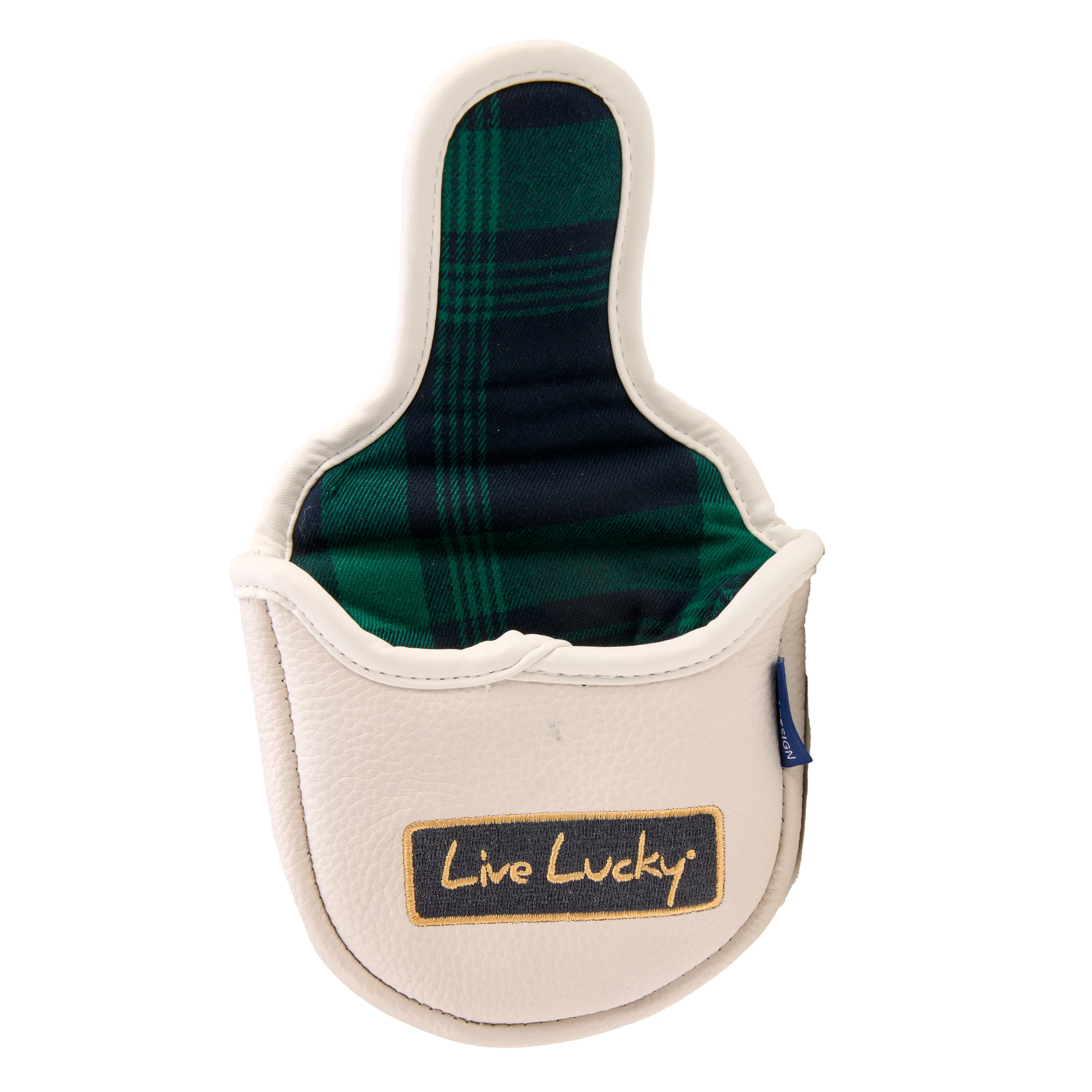 Live Lucky "Tartan" Leather Mallet Putter Cover 3 Live Lucky "Tartan" Leather Mallet Putter Cover
