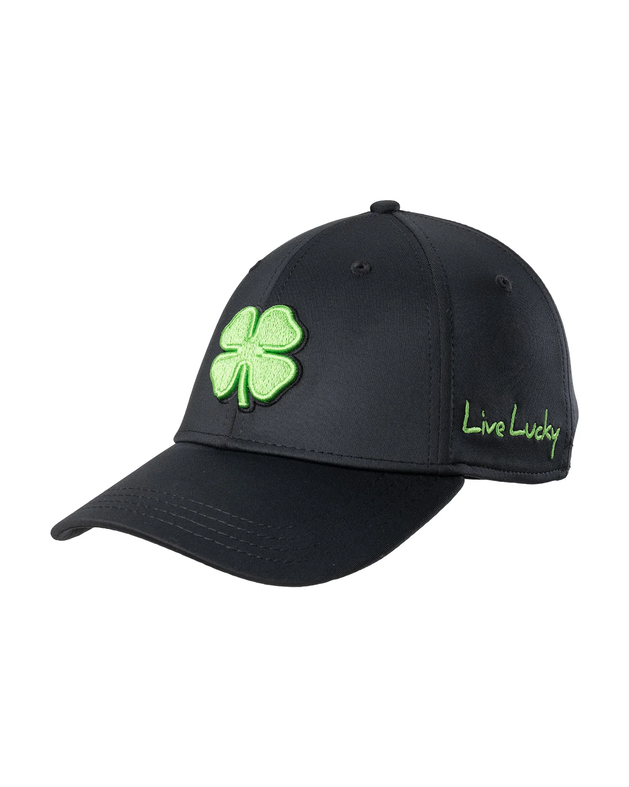 Premium Clover 51 Black Fitted Performance Hat 6 Premium Clover 51 Black Fitted Performance Hat