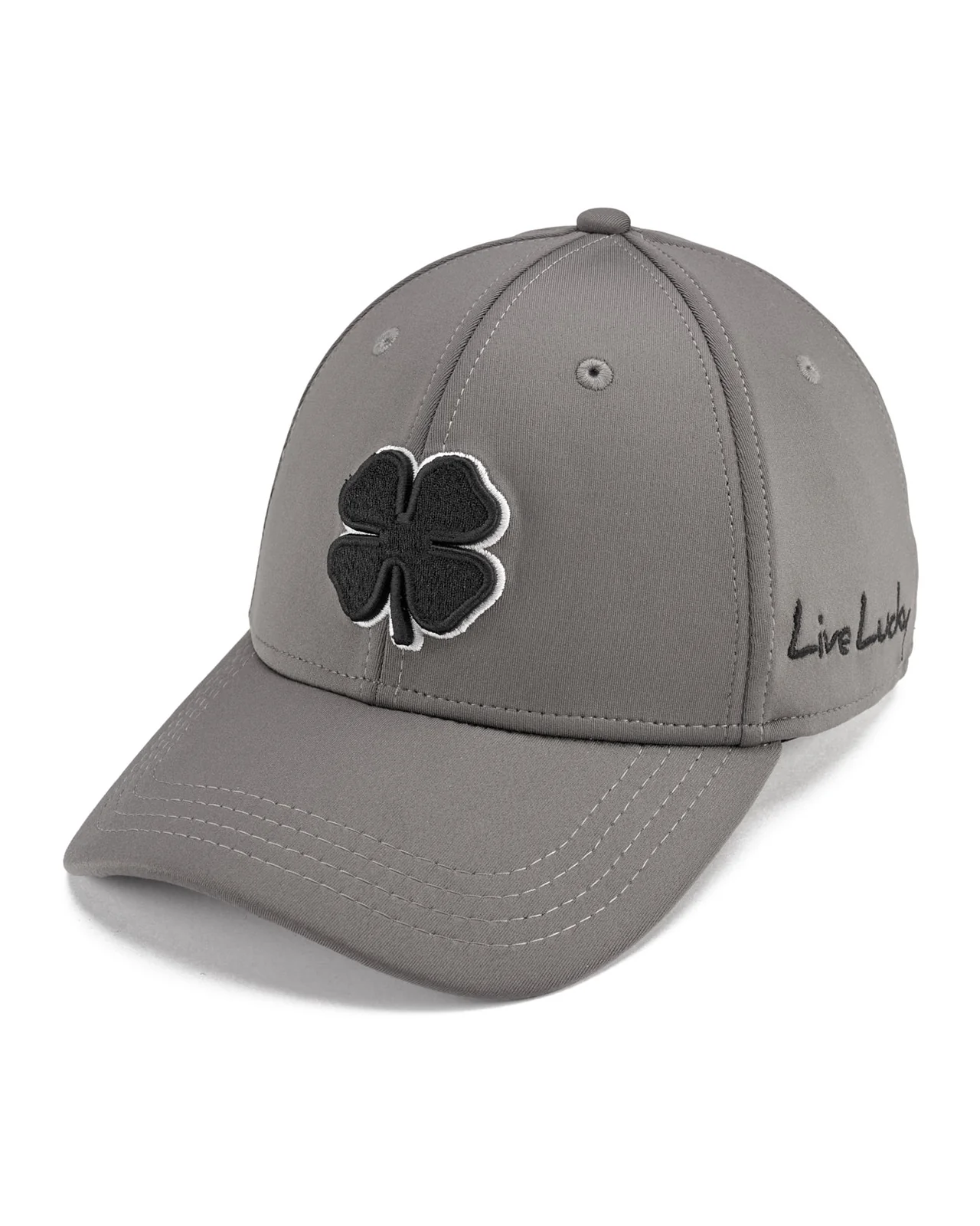Premium Clover 22 Gray Fitted Performance Hat