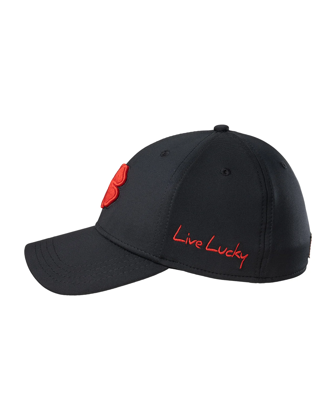 Premium Clover 24 Black Fitted Performance Hat 5 Premium Clover 24 Black Fitted Performance Hat