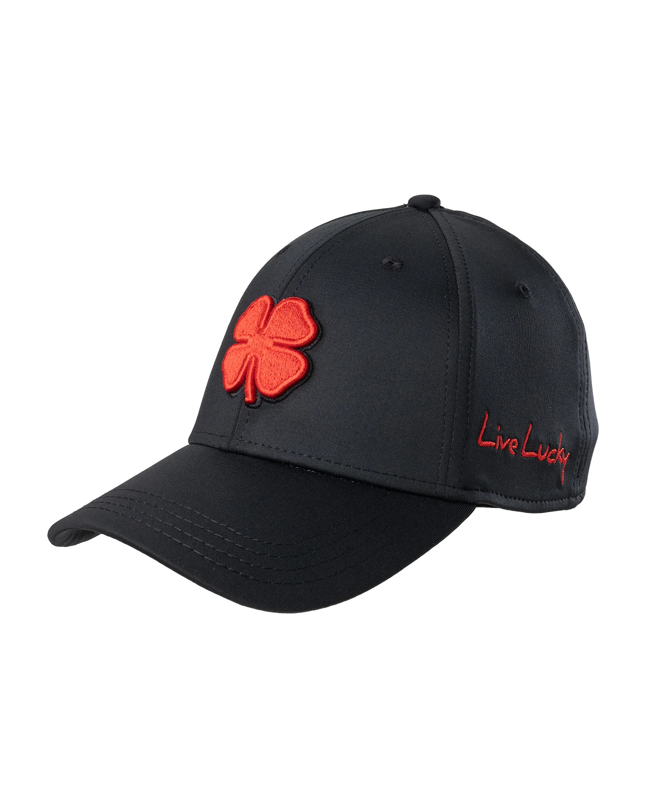 Premium Clover 24 Black Fitted Performance Hat 6 Premium Clover 24 Black Fitted Performance Hat