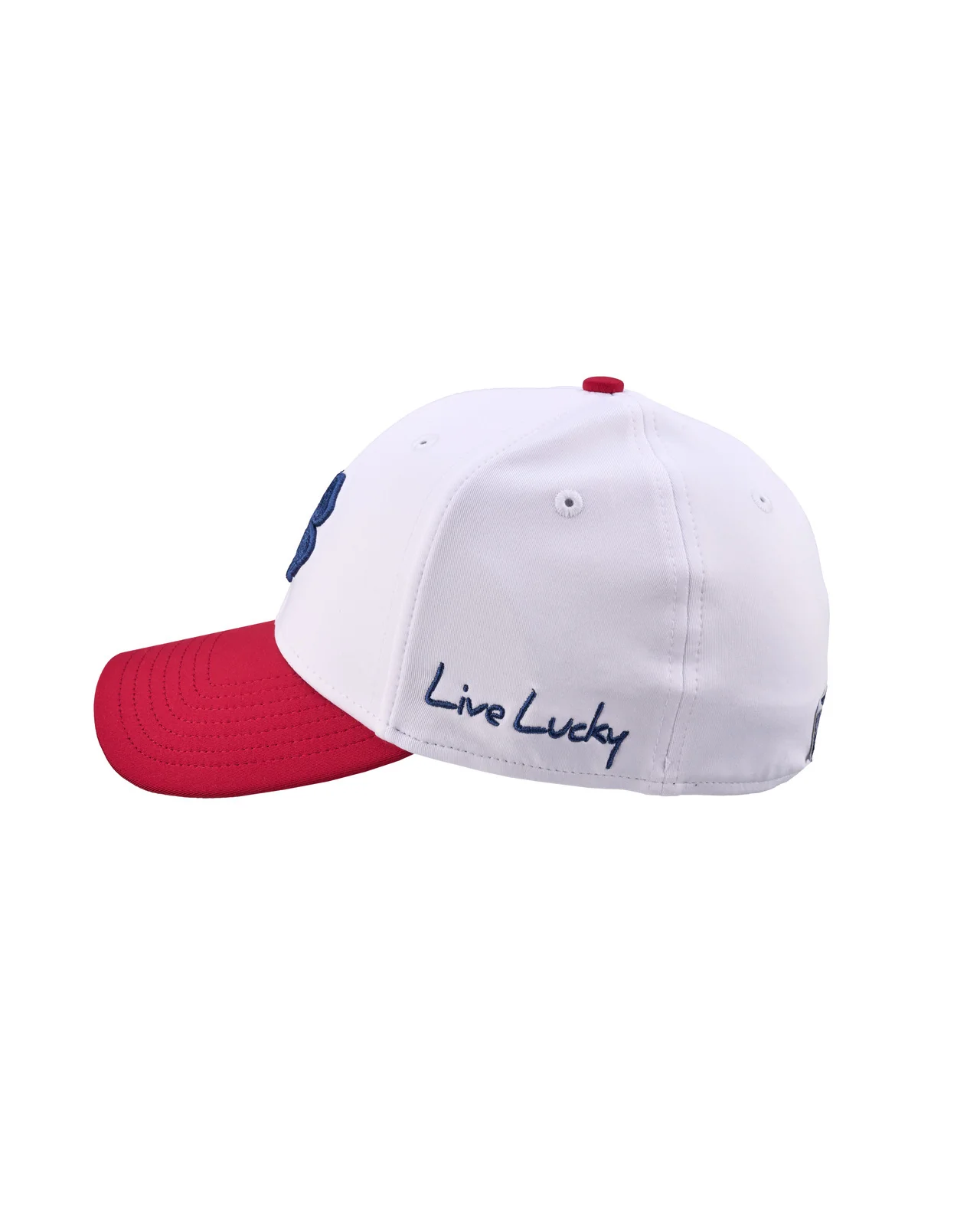 Premium Clover 167 Red White and Blue Fitted Performance Hat 5 Premium Clover 167 Red White and Blue Fitted Performance Hat