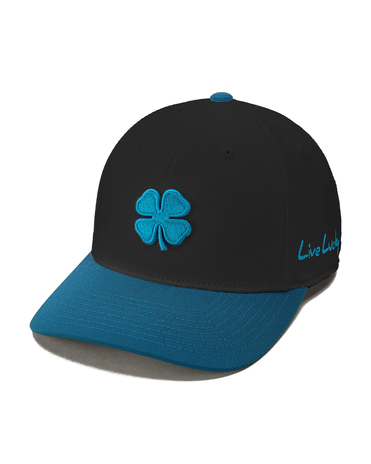 Superior 5 - Black and Teal Clover Hat